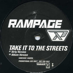Rampage (2) Feat. Billy Lawrence : Take It To The Streets (12", Promo)