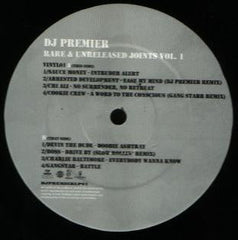 DJ Premier : Rare & Unreleased Joints Vol. 1 (2xLP, Comp, Unofficial)