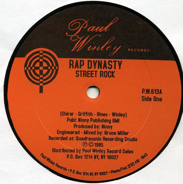 Rap Dynasty : Street Rock (12", RE)