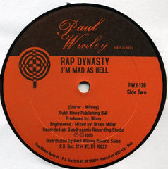 Rap Dynasty : Street Rock (12", RE)