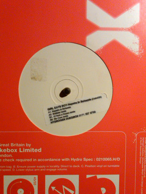 Girl Eats Boy : Napalm In Bohemia (12", W/Lbl, Sti)