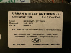 Various : Urban Street Anthems Volume 01 (3x12", Advance, Comp, Ltd, TP, W/Lbl)