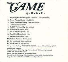 The Game (2) : G.A.M.E. (CD, Album, Dig)