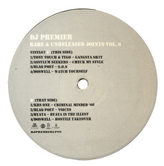 DJ Premier : Rare & Unreleased Joints Vol. 6 (2xLP, Comp, Unofficial)