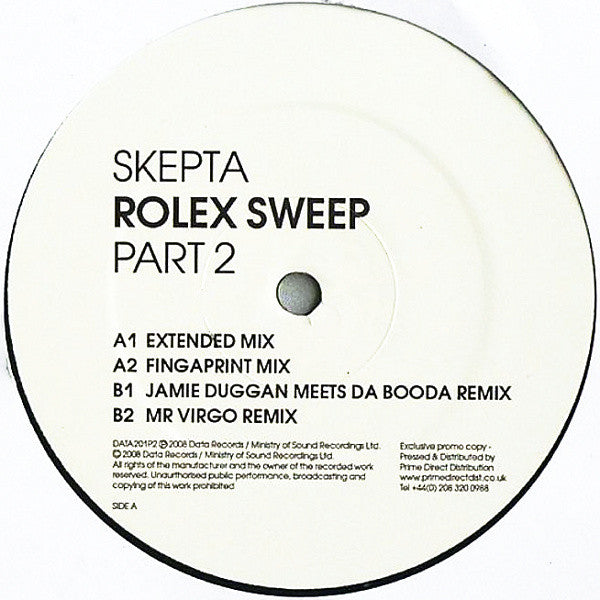 Skepta : Rolex Sweep (Part 2) (12", Promo)