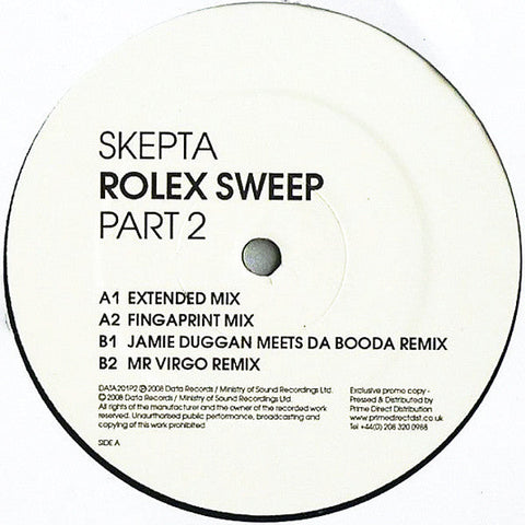 Skepta : Rolex Sweep (Part 2) (12", Promo)