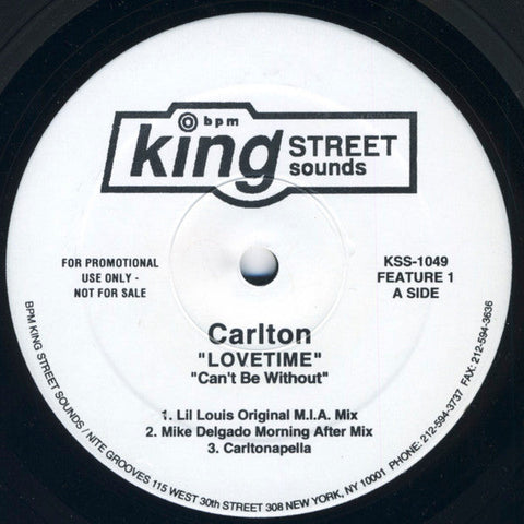 Carlton : Lovetime (2x12", Promo)