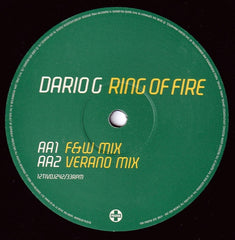 Dario G : Ring Of Fire (12", Promo)