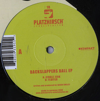 Jason Emsley : Backslappers Ball EP (12", EP)