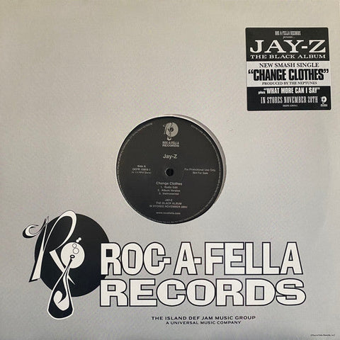 Jay-Z : Change Clothes (12", Promo)