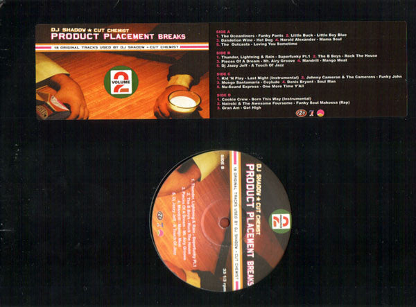 DJ Shadow ★  Cut Chemist : Product Placement Breaks Volume 2 (2xLP, Comp, Unofficial)