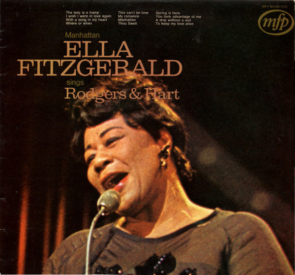 Ella Fitzgerald : Ella Fitzgerald Sings Rodgers & Hart (LP, Album, Mono, RE)