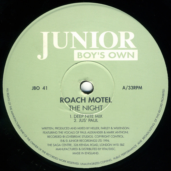 Roach Motel : The Night (12")