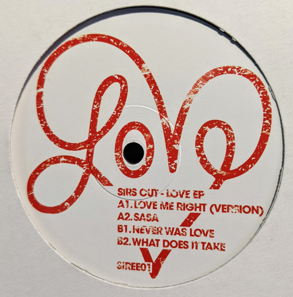 SIRS (4) : Sirs Cut - Love EP (12", EP)