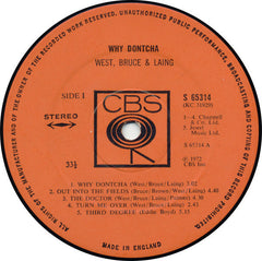 West, Bruce & Laing : Why Dontcha (LP, Album)