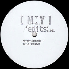 Unknown Artist : MY Edits 001 (12", S/Sided, W/Lbl)