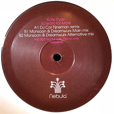 Kate Ryan : Scream For More (12", Promo)