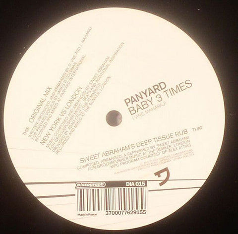 Panyard : Baby 3 Times (12")