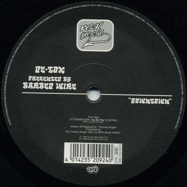 De-Tox Presented By Barbed Wire : Downtown (12")
