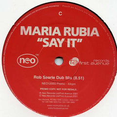 Maria Rubia : Say It (2x12", Promo)