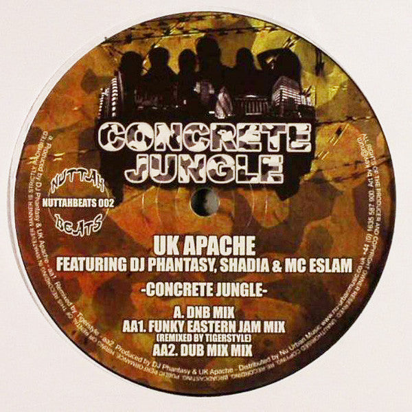 UK Apachi Feat. DJ Phantasy, Shadia Mansour & Eslam Jawaad : Concrete Jungle (12")