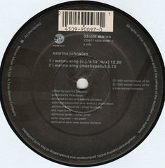 Sabrina Johnston : I Wanna Sing (12")