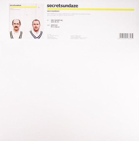 Holy Ghost Inc. / Afefe Iku : Secretsundaze Volume 2 Album Sampler B (12", Smplr)