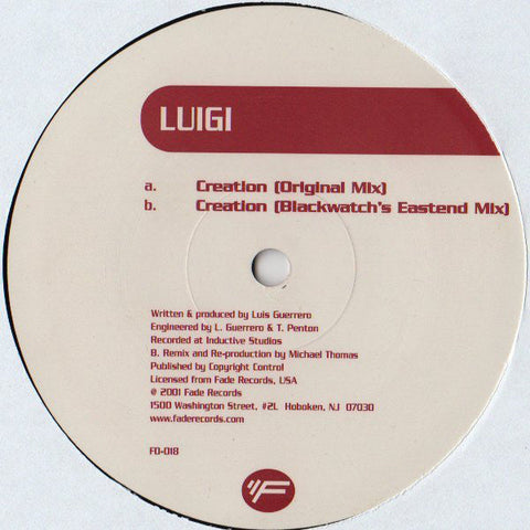 Luigi : Creation (12")