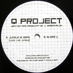 Q Project : Jungle Is Dead / Bless You (12")
