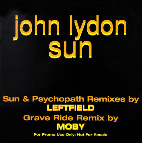 John Lydon : Sun (12", Single, Promo)