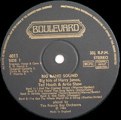 Francis Bay Et Son Orchestre : Big Band Sound Big Hits Of Harry James, Ted Heath And Artie Shaw (LP)