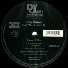 Foxy Brown Feat. The Letter M. : I Need A Man (12")