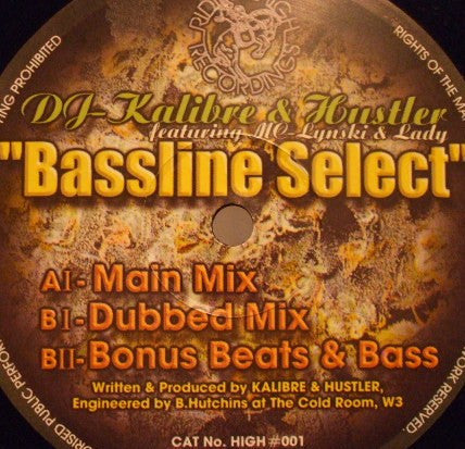 Kalibre & Hustler (6) Featuring Linski T & Lady (7) : Bassline Select (12")