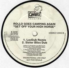 Rollo Goes Camping : Get Off Your High Horse (12", Promo)