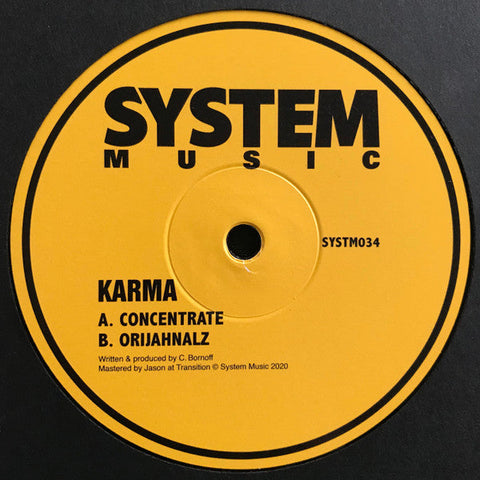 Karma (54) : Concentrate / Orijahnalz (12", 180)