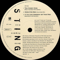 Sting : This Cowboy Song (12", Single)