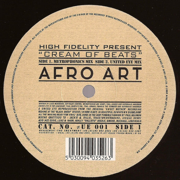 High Fidelity : Cream Of Beats (12")