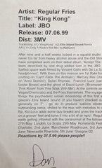 Regular Fries : King Kong (12", Promo, W/Lbl)