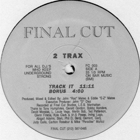 2 Trax : Track It (12")
