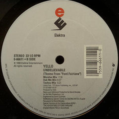 Yello : Unbelievable (Theme From "Ford Fairlane") (12")