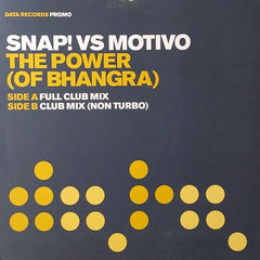 Snap! Vs Motivo : The Power (Of Bhangra) (12", Promo)