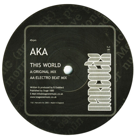 Aka (7) : This World (12")