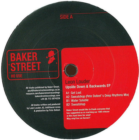 Leon Louder : Upside Down & Backwards EP (12", EP)
