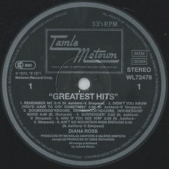 Diana Ross : Greatest Hits (LP, Comp, RE)