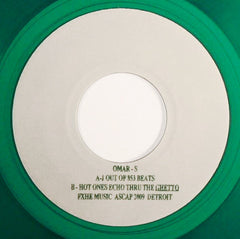 Omar-S : 1 Out Of 853 Beats / Hot Ones Echo Thru The Ghetto (7", Ltd, W/Lbl, Gre)