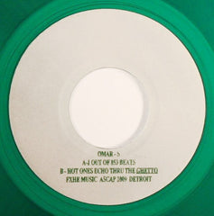 Omar-S : 1 Out Of 853 Beats / Hot Ones Echo Thru The Ghetto (7", Ltd, W/Lbl, Gre)