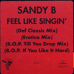 Sandy B : Feel Like Singin' (12")