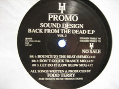 Sound Design : Back From The Dead E.P Vol 2 (12", EP, Promo)