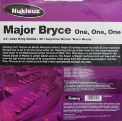 Major Bryce : One, One, One (12")