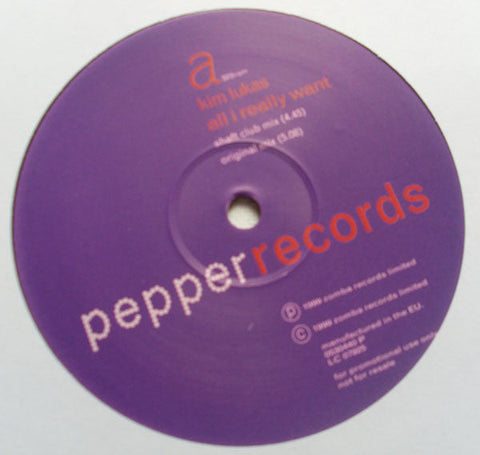 Kim Lukas : All I Really Want (12", Promo)